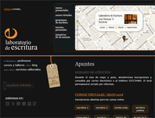 Tablet Screenshot of laboratoriodeescritura.com